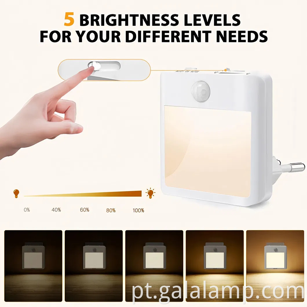 Lâmpada de parede de escada de escada de movimento de movimento ultra brilhante para segurança